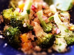 Roasted Broccoli Quinoa Salad