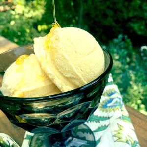 Corn Honey Lavender Ice Cream