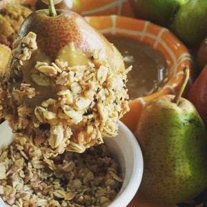 PB Granola Pears