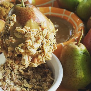 PB Granola Pears